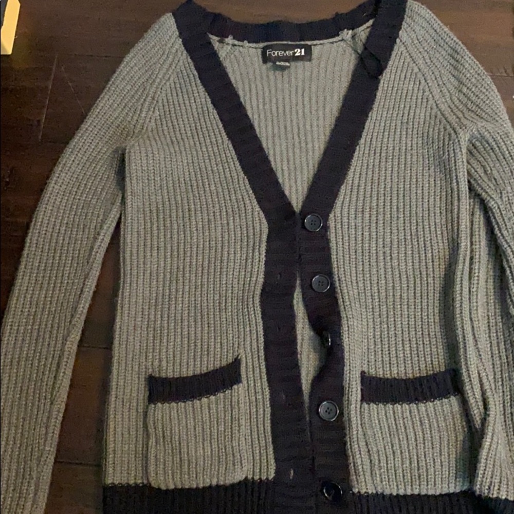 Grey cardigan small